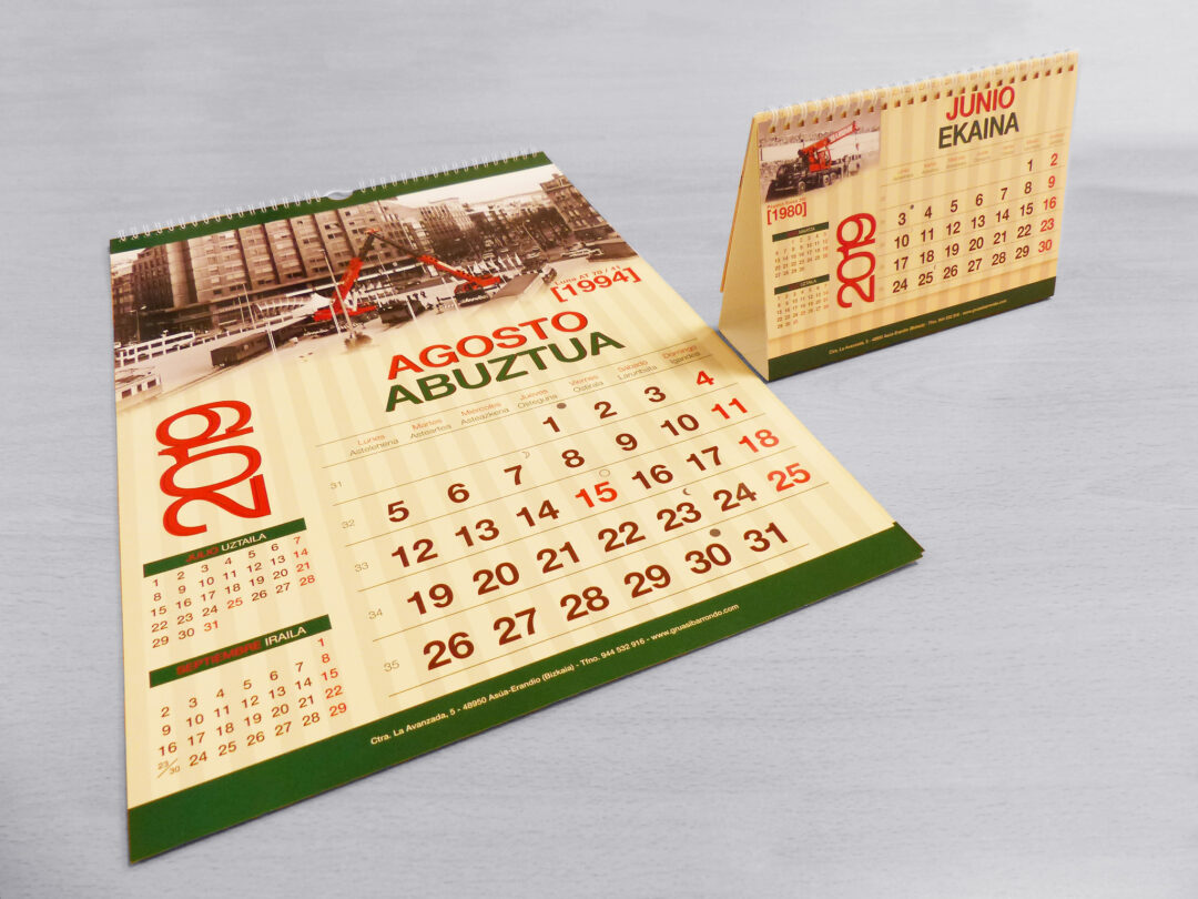Calendario 2019 · Grúas Ibarrondo
