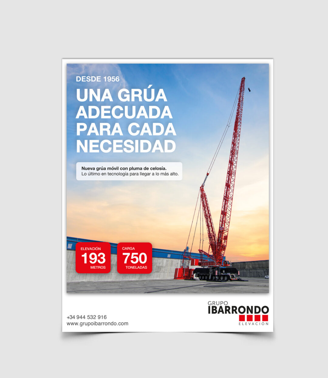 Nueva Grúa · Grúas Ibarrondo