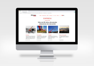 Web Corporativa · Grúas Ibarrondo