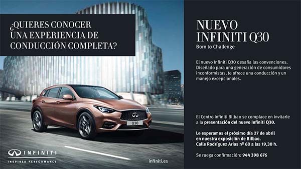 Presentación Infiniti Q30 · Centro Infiniti Bilbao