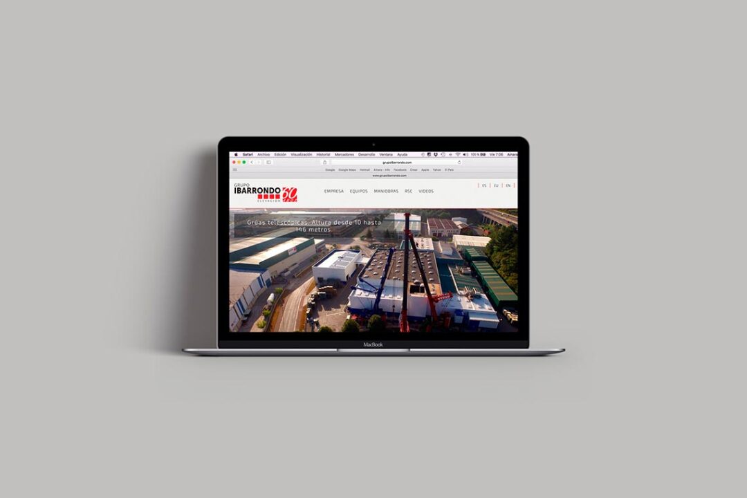 Web Corporativa · Grupo Ibarrondo