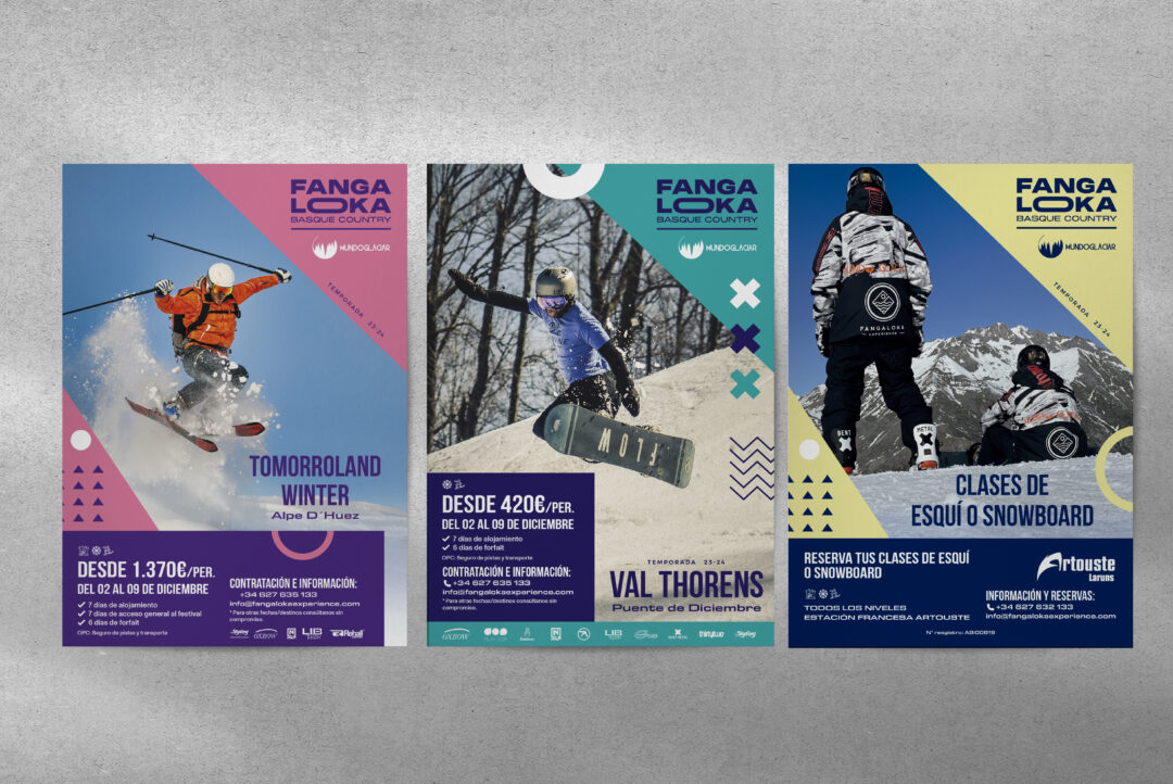 Diseño Gráfico · Fangaloka Viajes a la Nieve