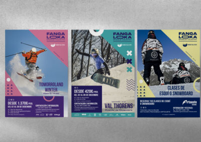Diseño Gráfico · Fangaloka Viajes a la Nieve